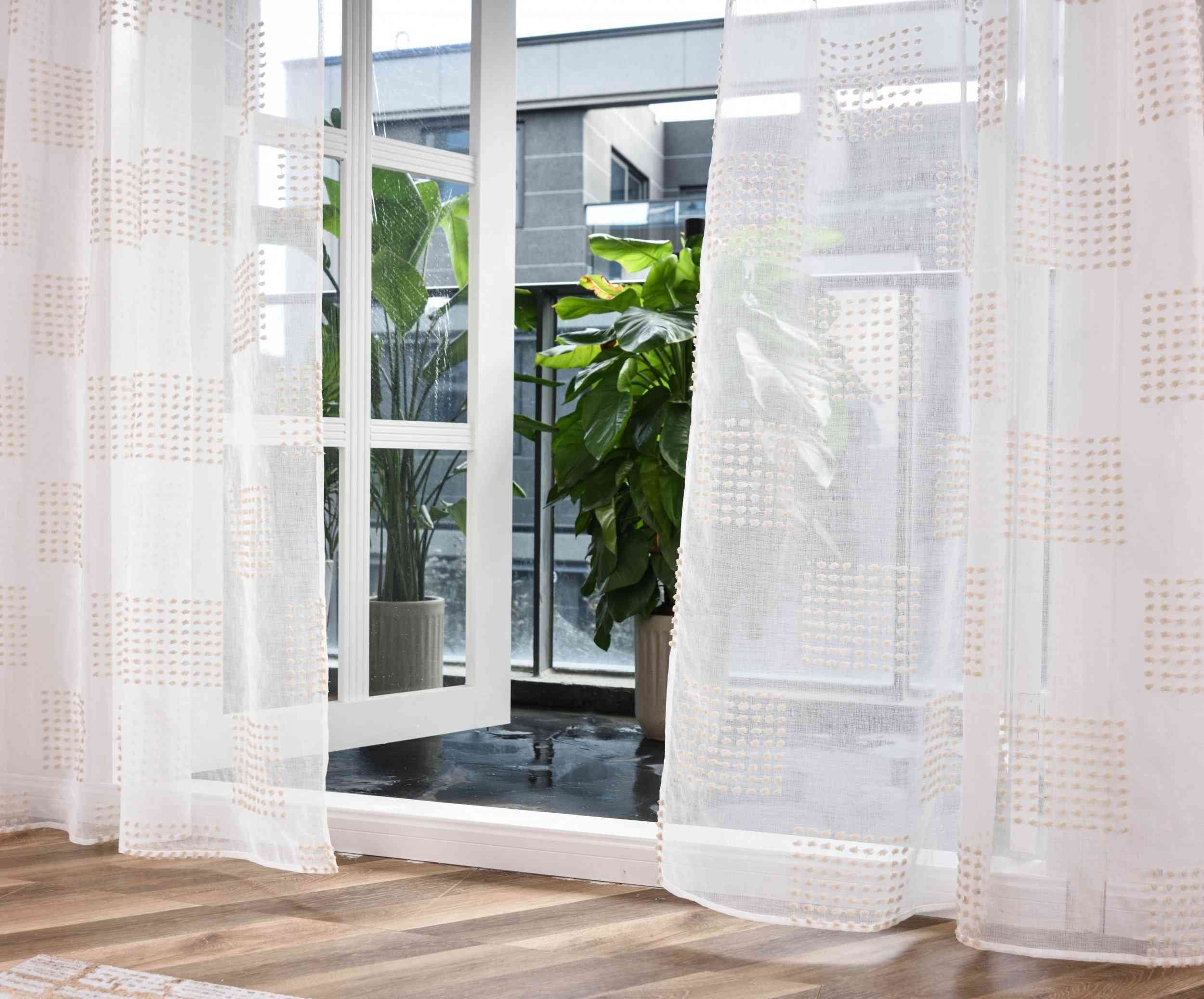 Gardinenbox Gardine, Multifunktionsband (2 St), transparent, günstig online kaufen