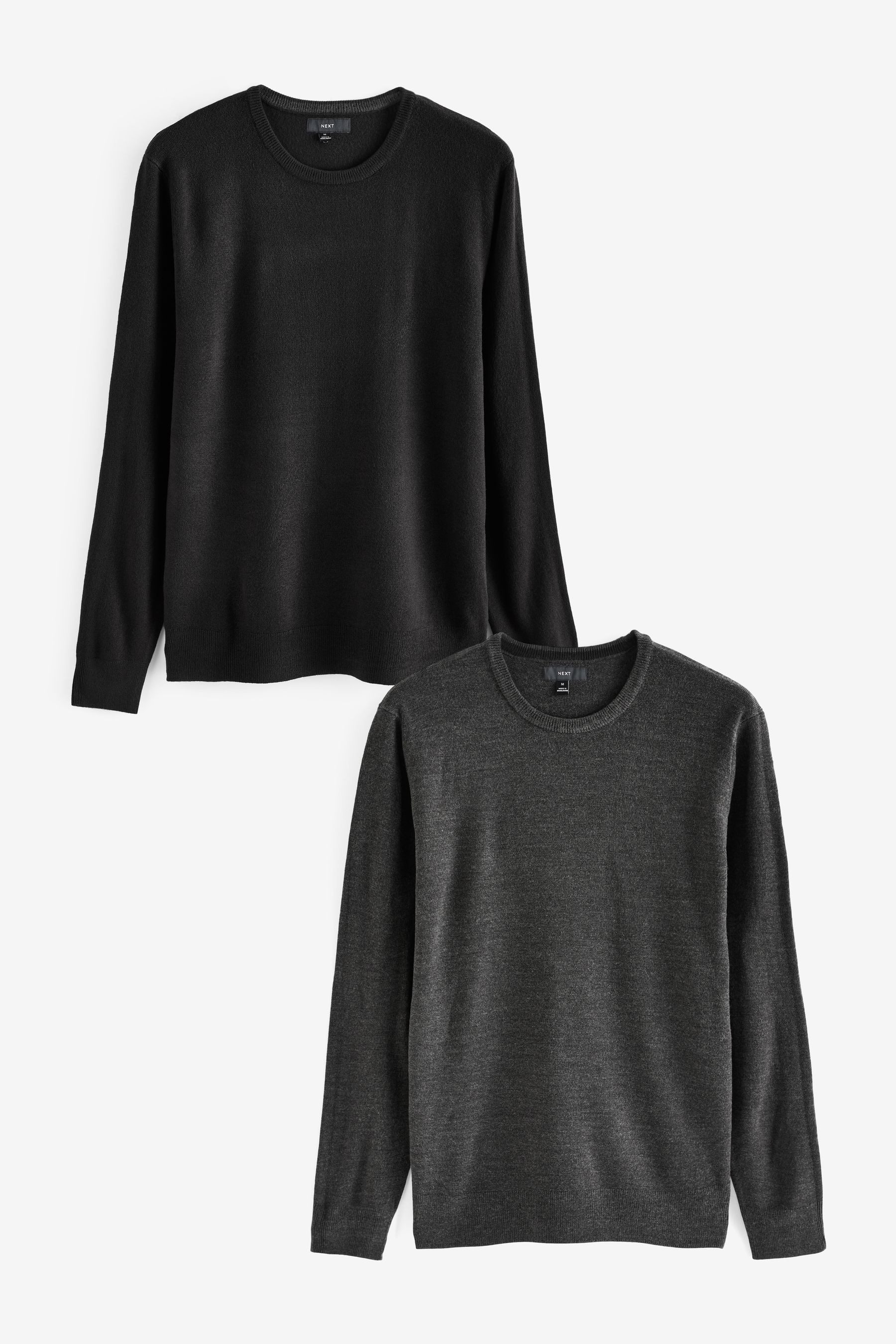 Rundhalspullover 2er-Pack Rundhals-Pullover mit weicher Haptik