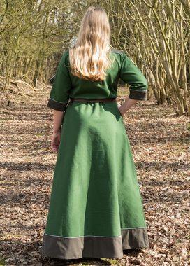 Battle Merchant Ritter-Kostüm Mittelalterkleid Gesine aus Canvas, grün XXL
