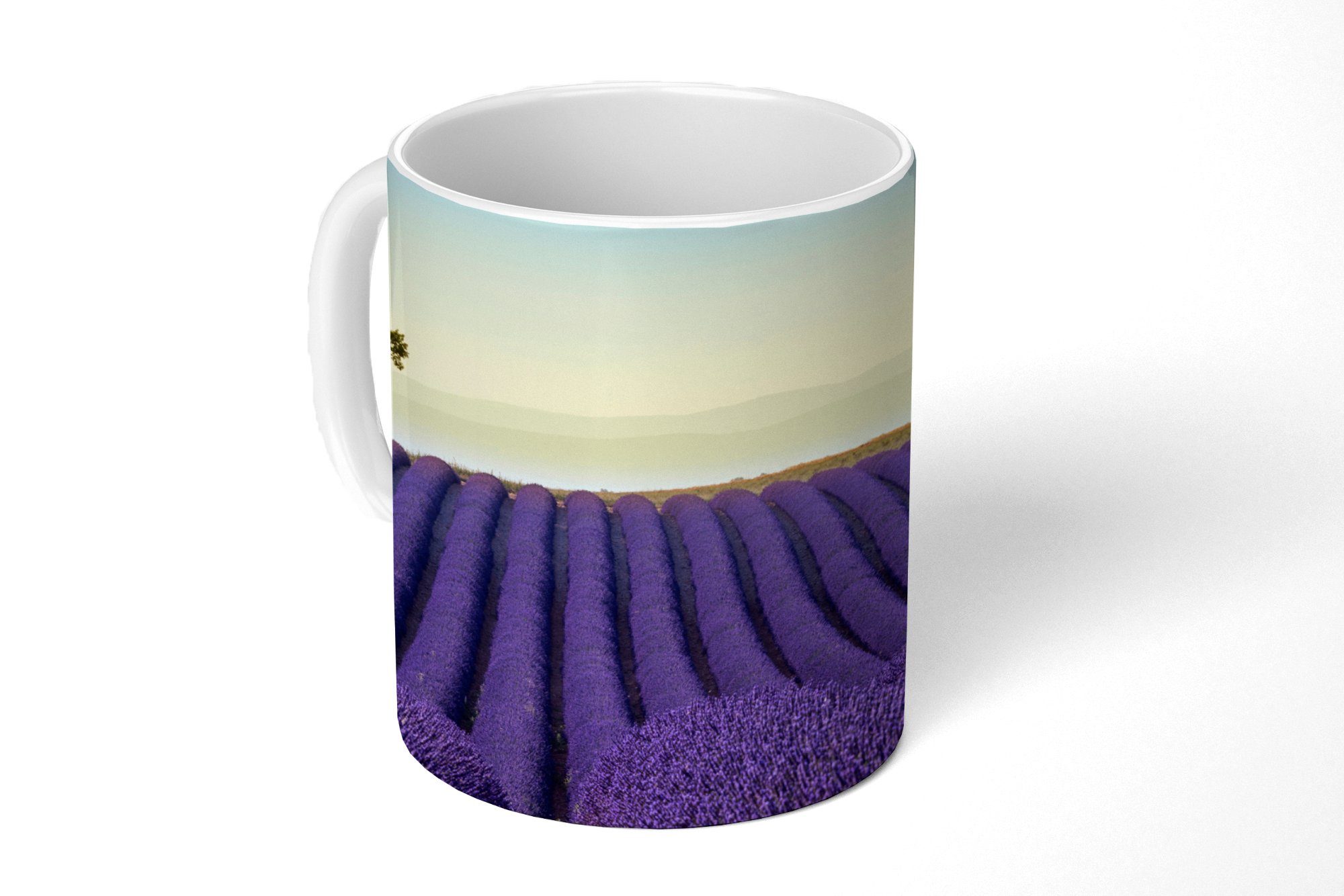 MuchoWow Tasse Lavendel - Bäume - Blumen - Natur, Keramik, Kaffeetassen, Teetasse, Becher, Teetasse, Geschenk | Tassen