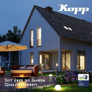 Kopp Gartensteckdose Kopp-Außensteckdose-Erdspieß-mit-2-Schutzkontakt-S, Außensteckdose mit 5m Zuleitung IP44 2 Schutzkontakt