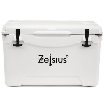 Zelsius Kühlbox Kühlbox weiß 50 Liter, Cooling Box ideal für Auto Camping, 50 l, mit Flaschenöffner