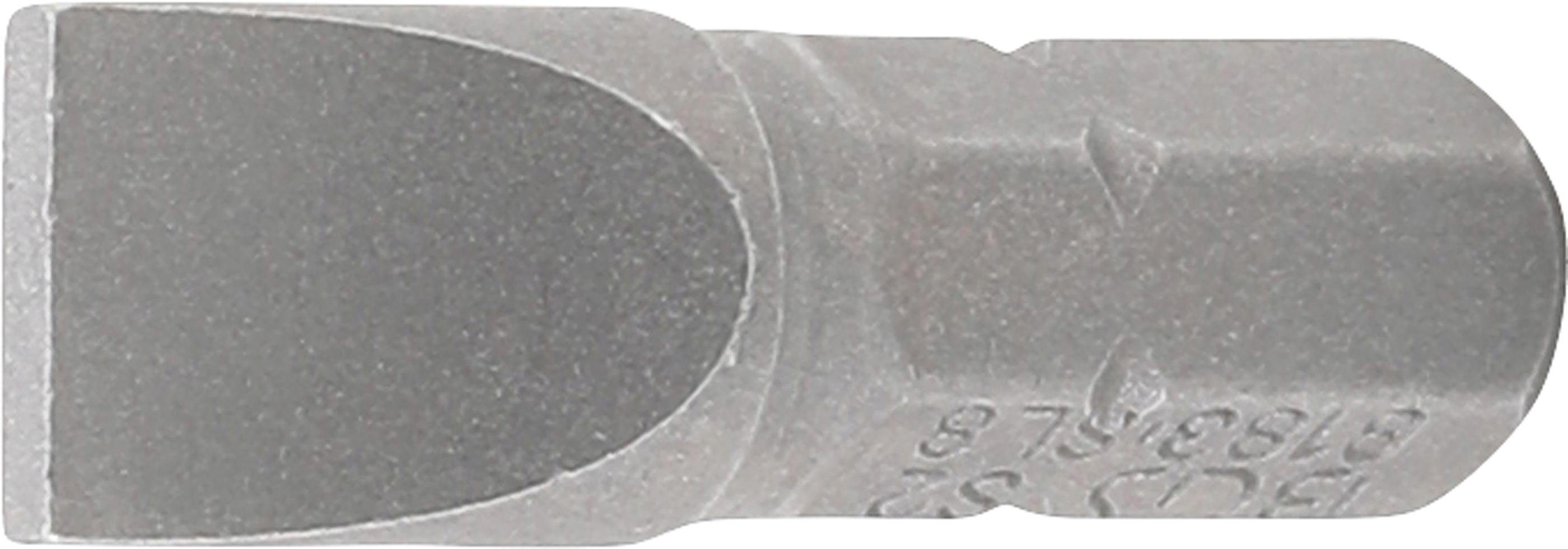 mm (1/4), 6,3 8 Bit-Schraubendreher Antrieb technic mm Bit, Außensechskant Schlitz BGS