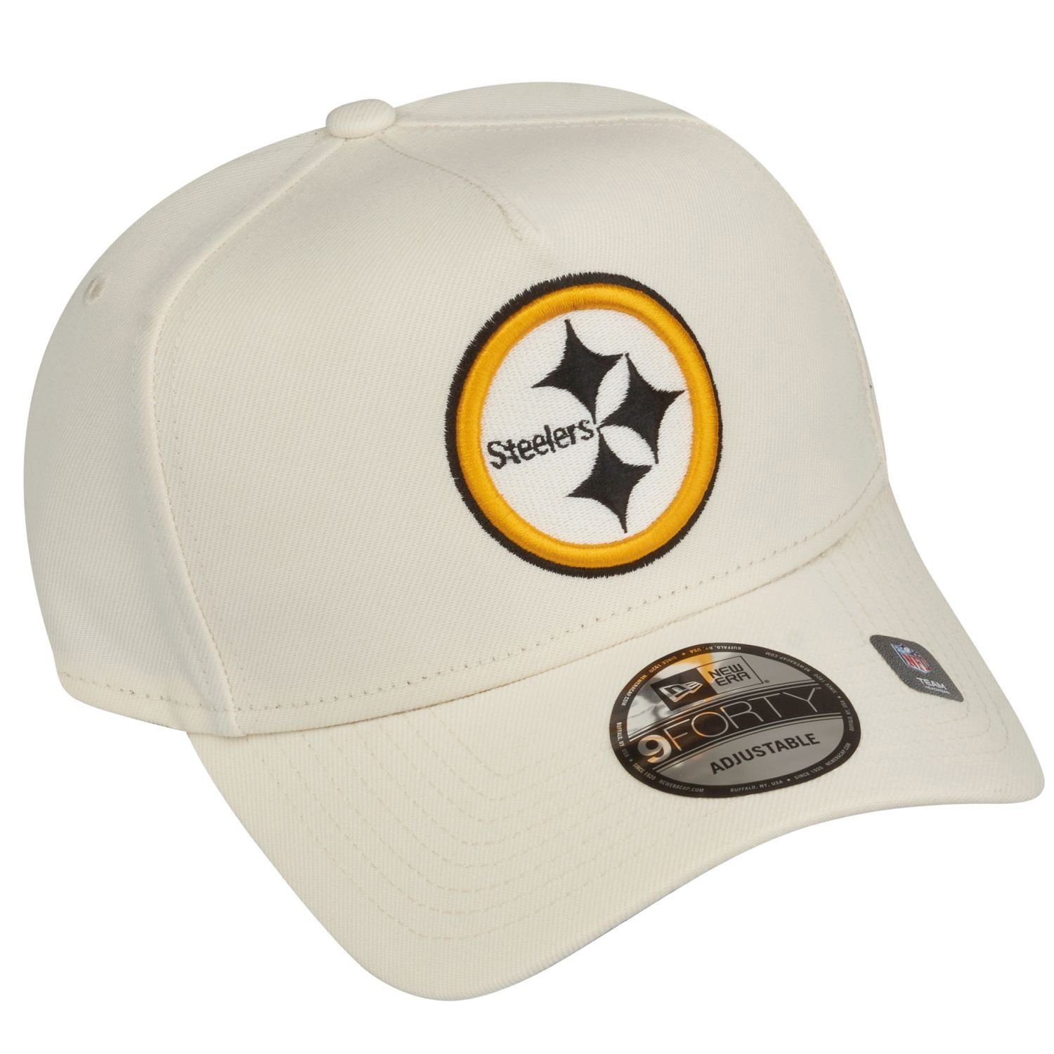 Cap Steelers TEAMS white chrome Trucker New AFrame Pittsburgh Trucker 9Forty NFL Era