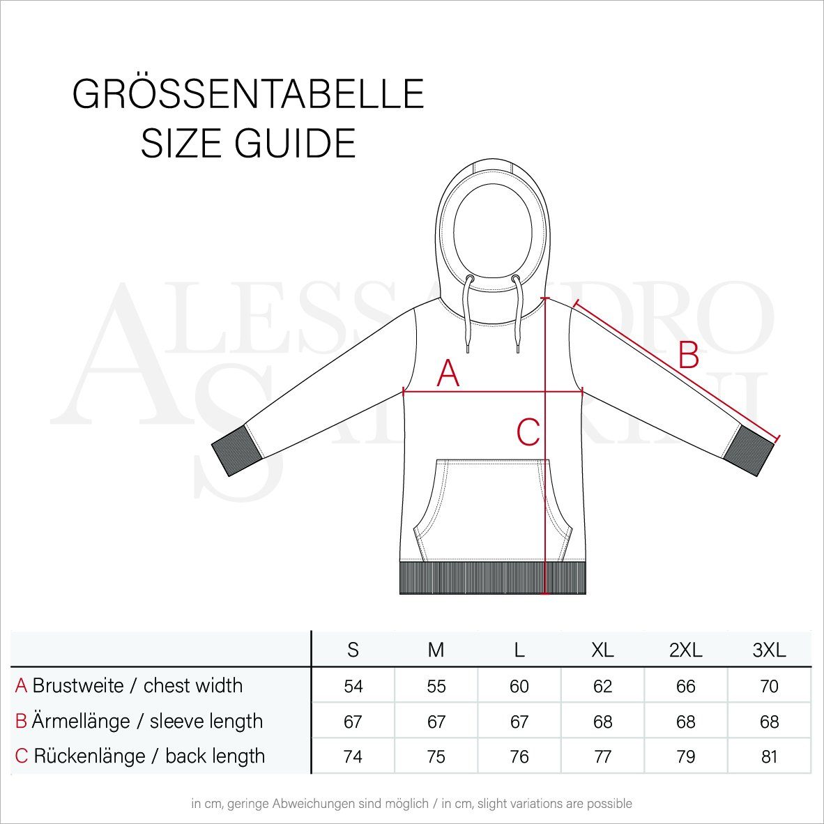 Dunkelgrau mit Sweatjacke Kapuze Alessandro Salvarini ASRevellio großer