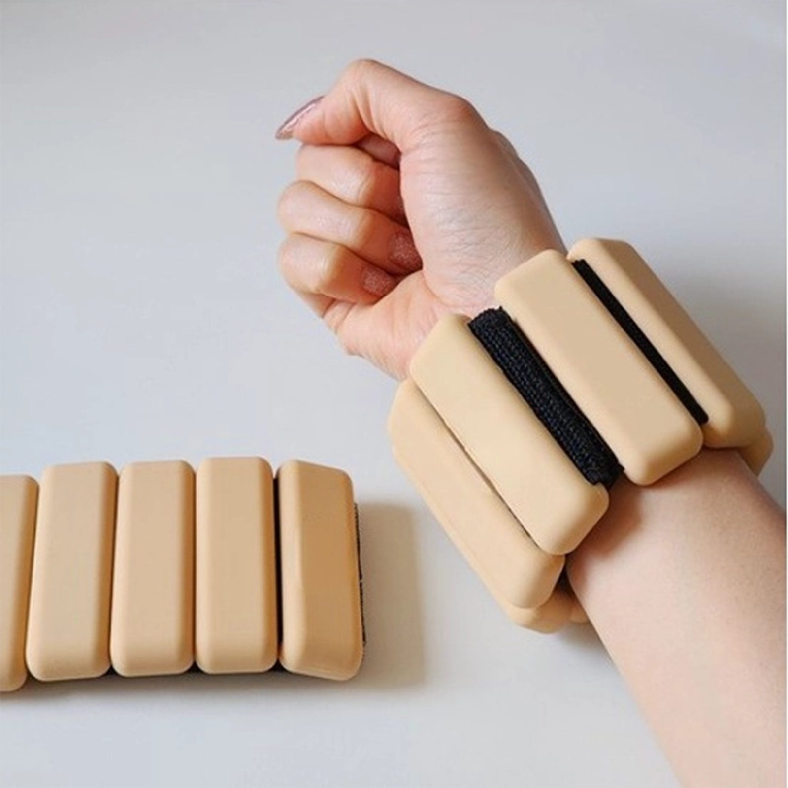 Jumpeak Gewichtsmanschette Gewichtsmanschette,Silikon,Handgelenk-Fußgelenkgewichte, (Set, 454g,907g,1633g,Klettverschluss,Mehrere Farben), 454g,907g,1633g,Klettverschluss,Mehrere Farben