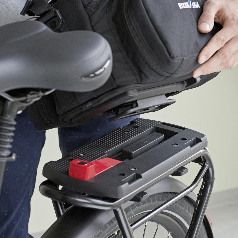 KlickFix Fahrradtasche KLICKfix GTA Kupplungs-Set schwarz für Körbe/ Boxen und Taschen