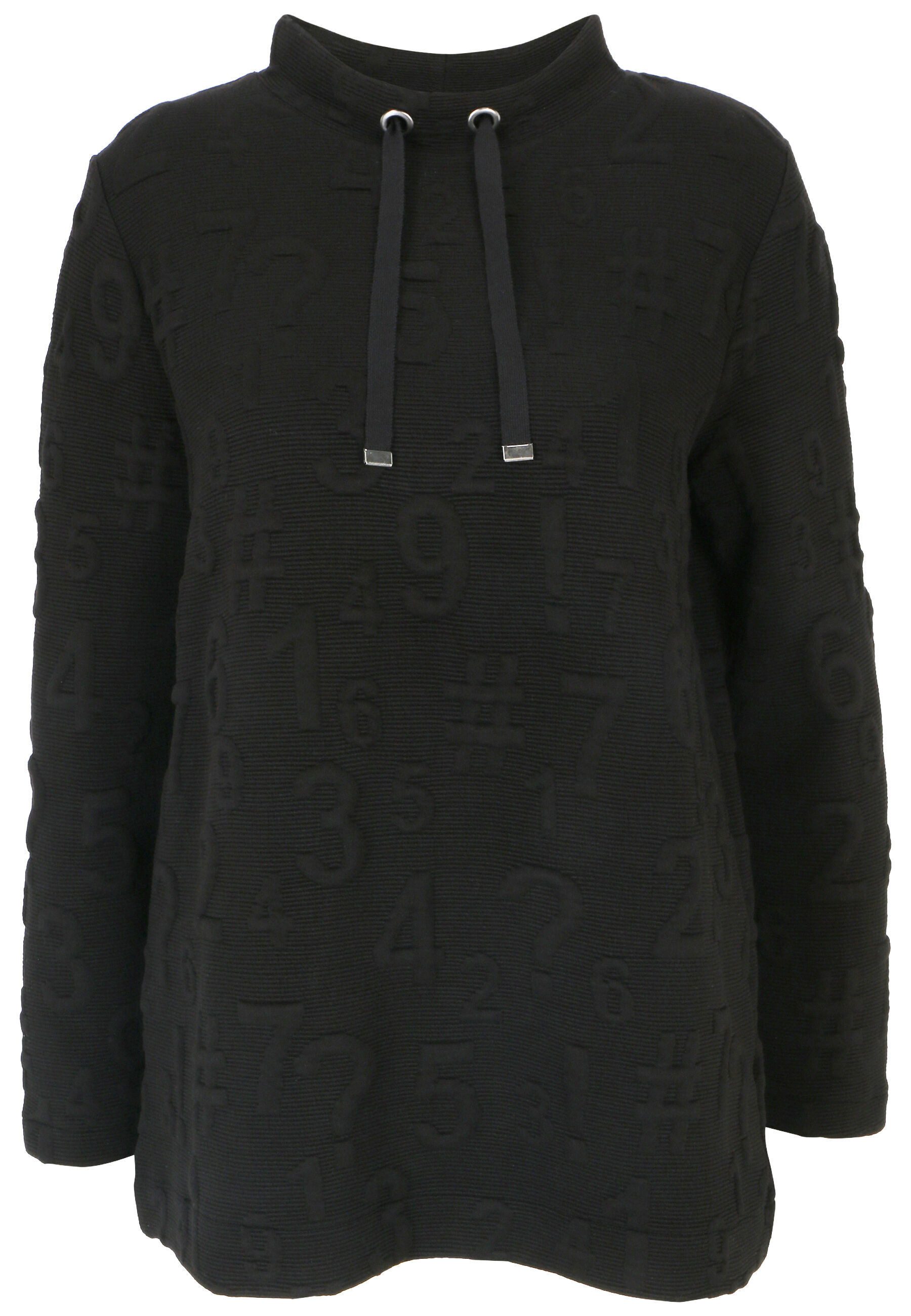 Doris Streich Sweatshirt (1-tlg) mit Ziffern-Jacquard
