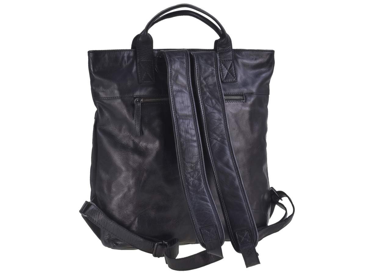 als Bear tragen Rinus, Tasche bequem zu Design schwarz 33x35cm, Tragegriffen Damenrucksack mit Freizeitrucksack