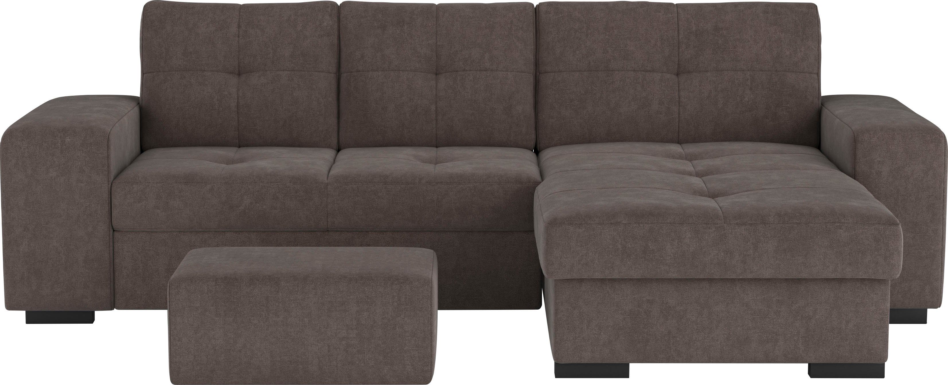 COTTA Ecksofa Mattina L-Form, mit Hocker, günstig online kaufen