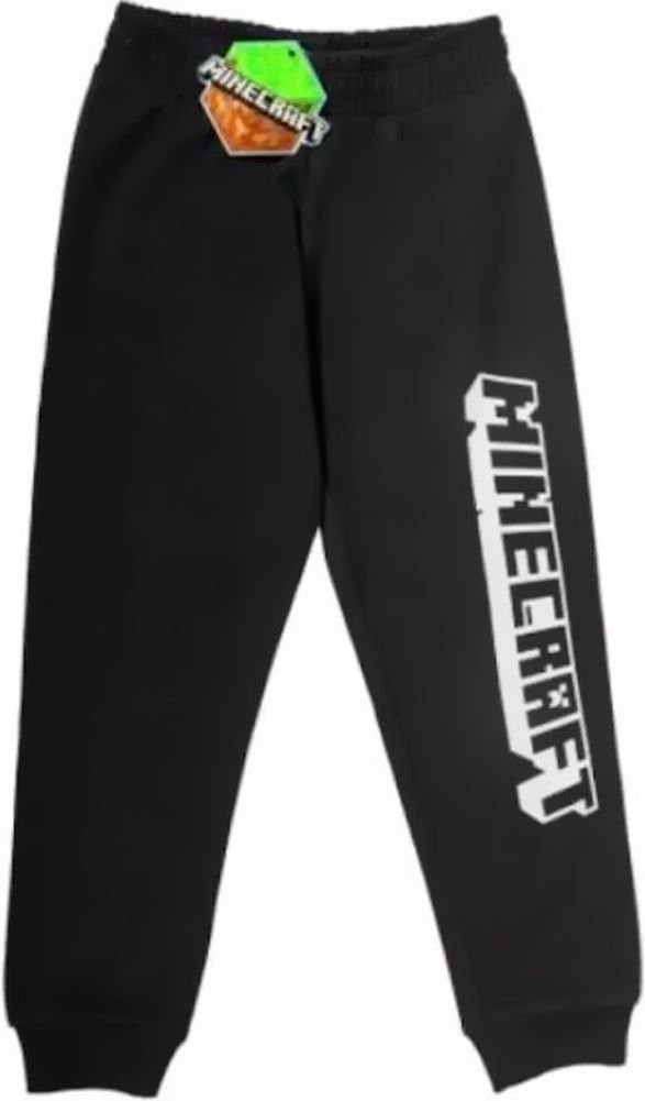 Minecraft Jogginghose Kinderjogginghose Schwarz Jungen + Mädchen Gamer Zocker 116 - 152