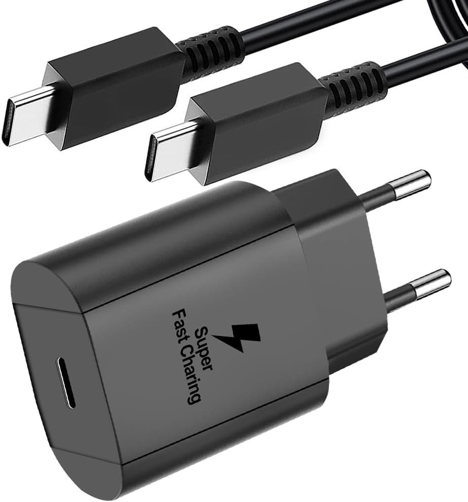 Vivitar 25W USB-C mit 2 Meter Kabel, universell kompatibles ultraschnelles Schnelllade-Gerät (5000 mA, 96% in 60 Minuten mit Überstrom-, Überhitzungs-, Kurzschlussschutz, kompaktes, tragbares Ladegerät für Smartphone, Tablet und Zubehör, sicheres Laden für Samsung Galaxy, Iphone, Google Pixel)