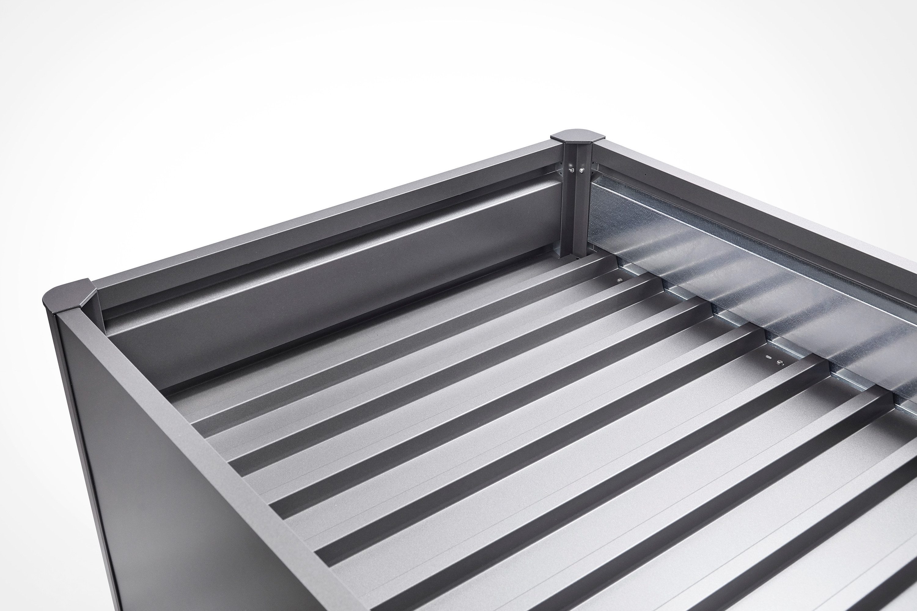 Biohort Hochbeet-Zwischenboden für 1,5x0,5m, dunkelgrau-metallic, 2-teilig, passend für Hochbeet, DaVinci