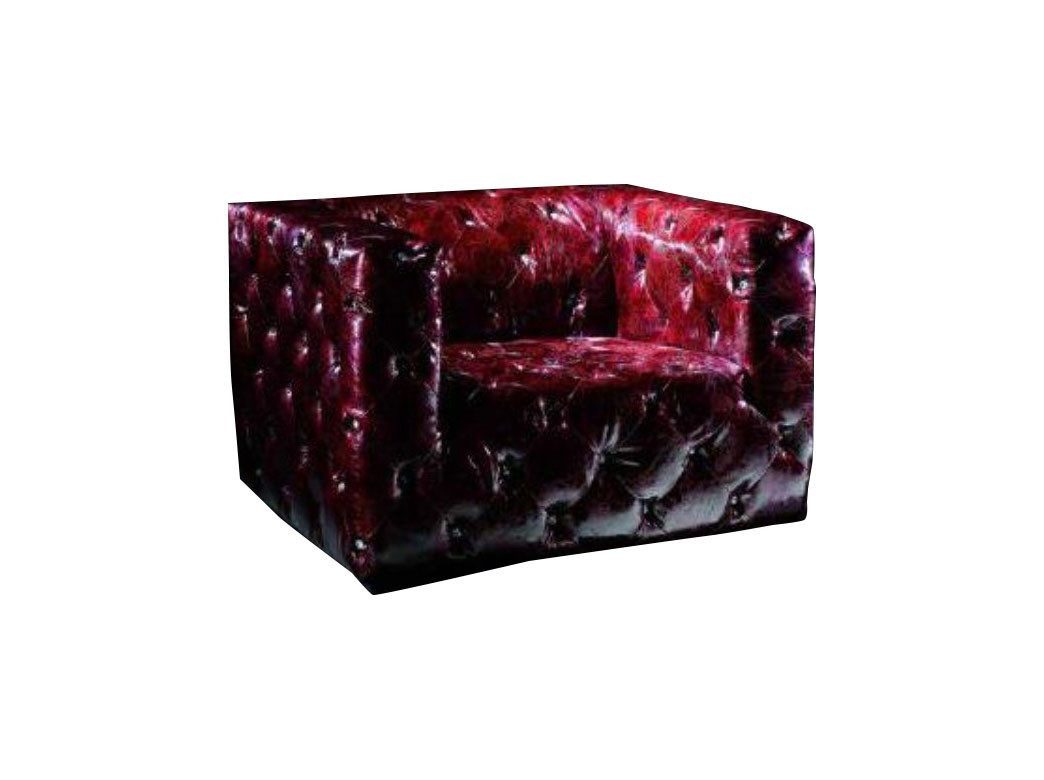 Xlmoebel Sessel Chesterfield Luxus Ledersessel Bordeaux Clubsessel (Sessel), Hergestellt in Europa