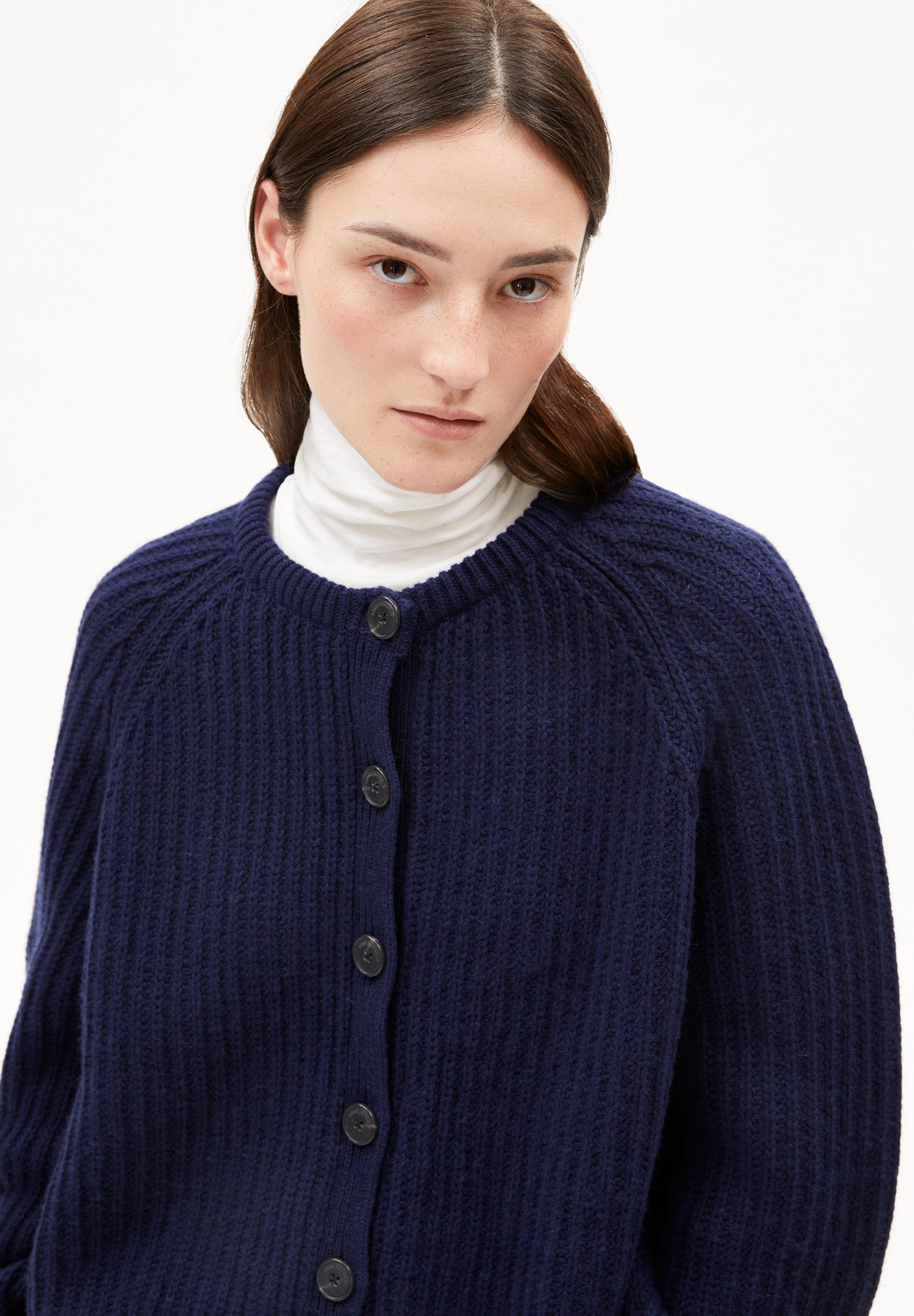 Armedangels Cardigan SELMAA Strickjacke aus Bio-Woll Mix (Loose Fit)