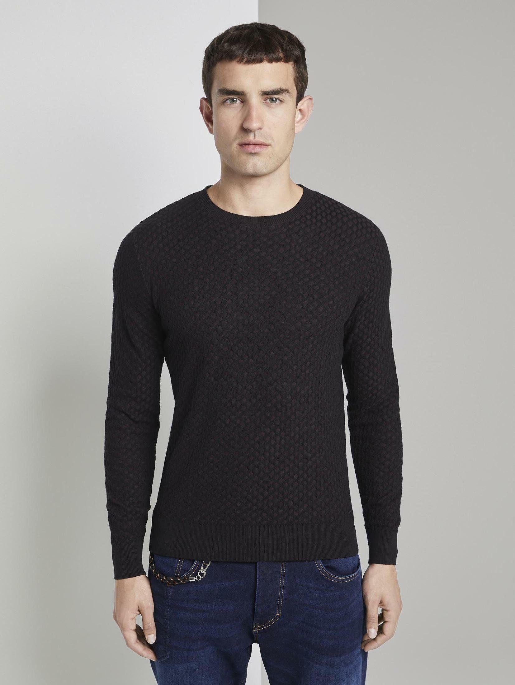 TOM TAILOR Strickpullover »Pullover mit Allover-Muster ...