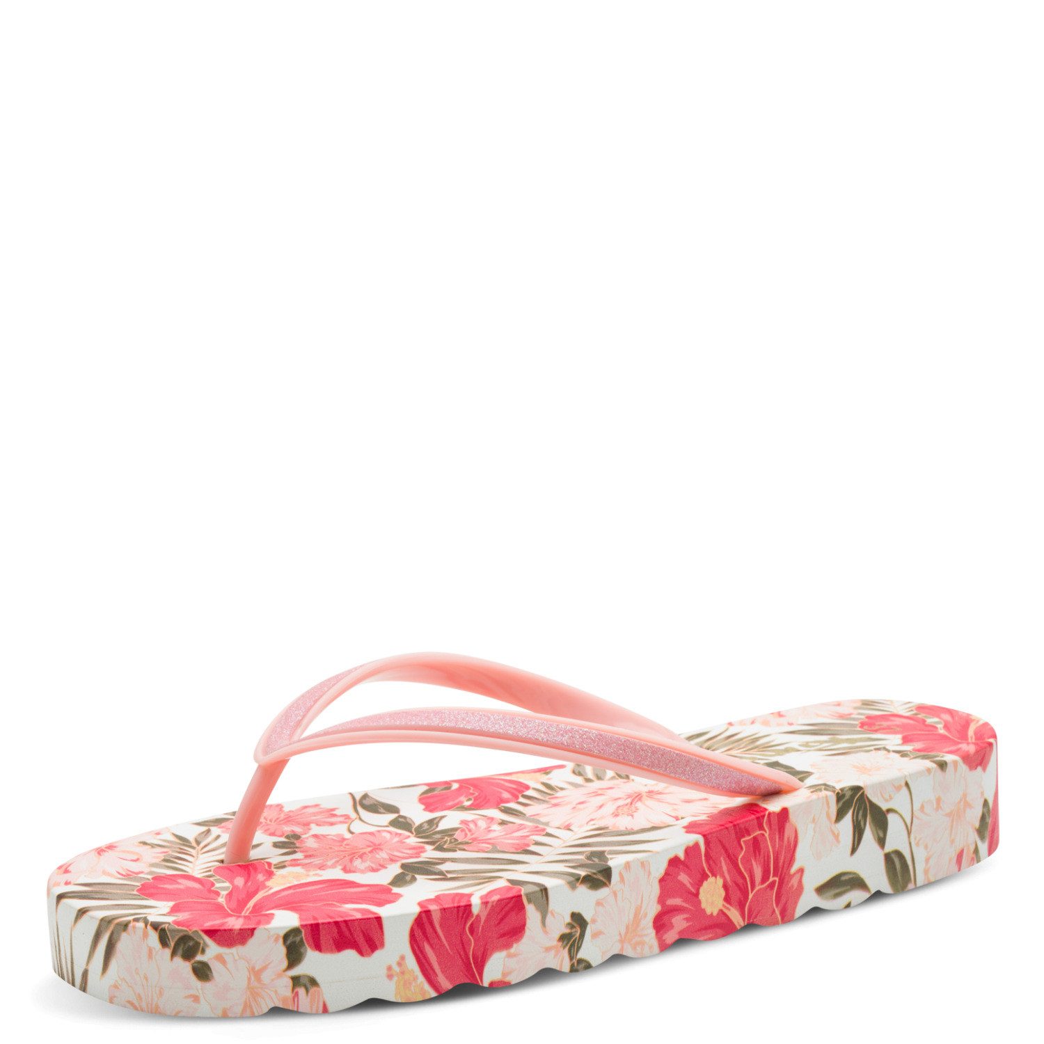 Tamaris Zehentrenner Dianette, Sommerschuh, Pool Slide, Flat mit stylischen Print