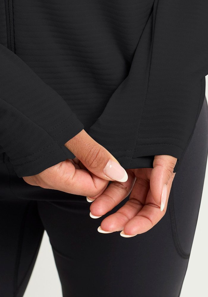 Jack Wolfskin Fleecejacke LITESTRIDE HOODED FZ W atmungsaktiv, leicht, Übergangsjacke