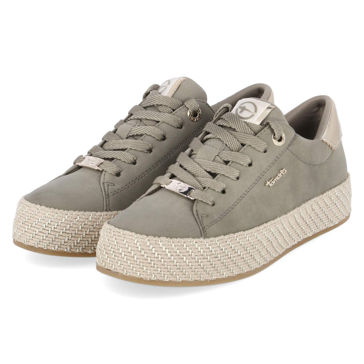 Tamaris Tamaris 1-23713-42-771 Damen Synthetik gruen Schnürschuh günstig online kaufen