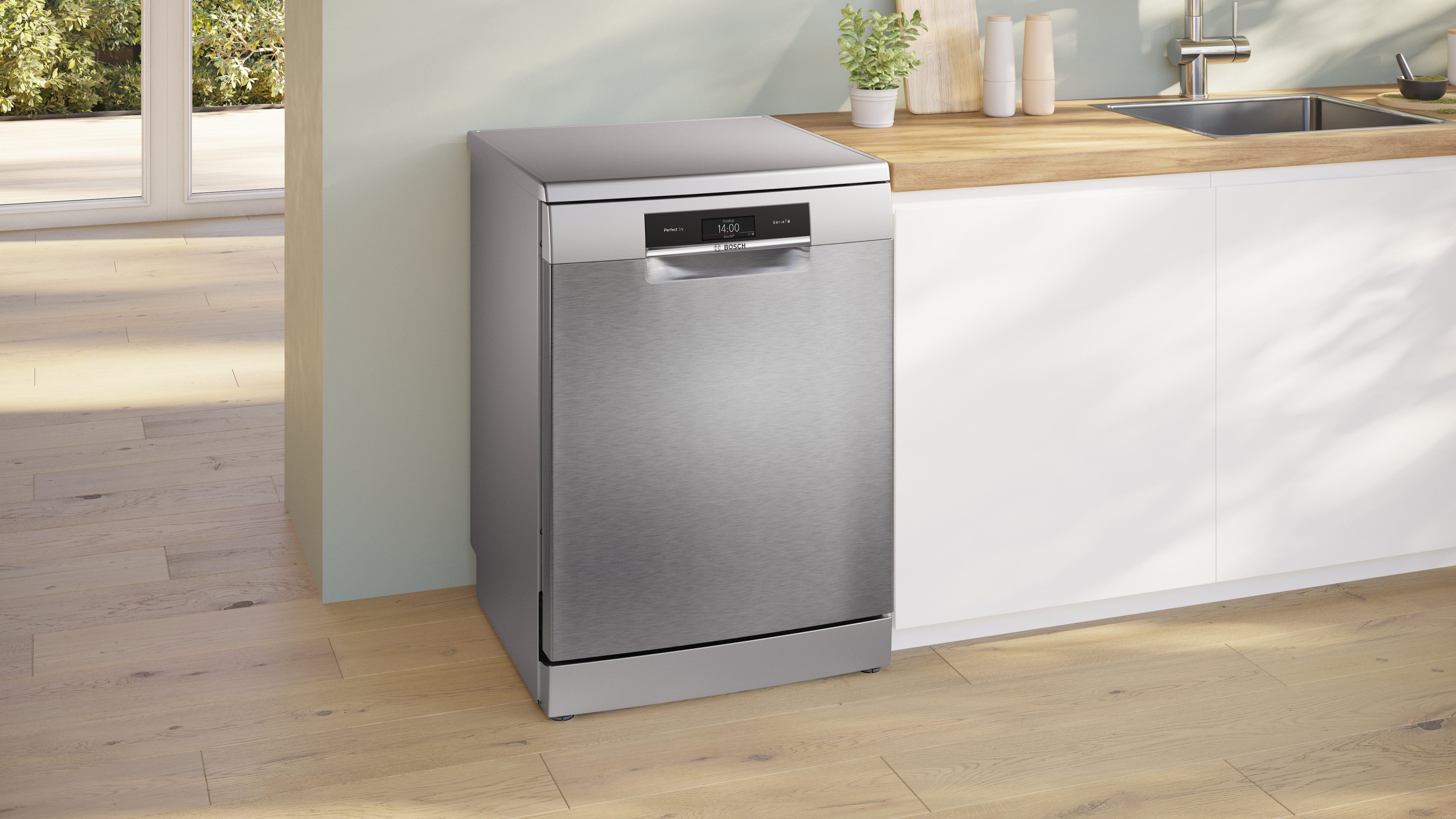 BOSCH Standgeschirrspüler Serie 8 SMS8TCI04E, 14 Maßgedecke, Perfekte Trockung bei niedrigem Stormverbrauch