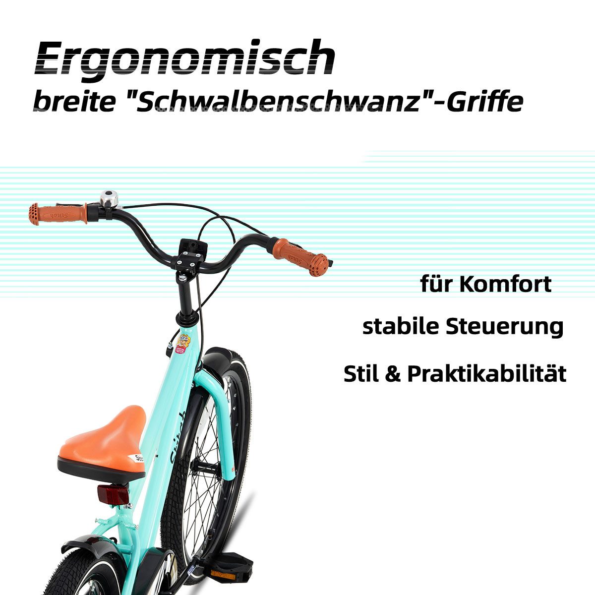 JOYSTAR Kinderfahrrad Totem 12/14/16/18/20 Zoll Kinderfahrrad für 2-11 jährige Jungen, mit Stützräder, Kotflügel, Front and rear dual brakes, Reflektorplatte