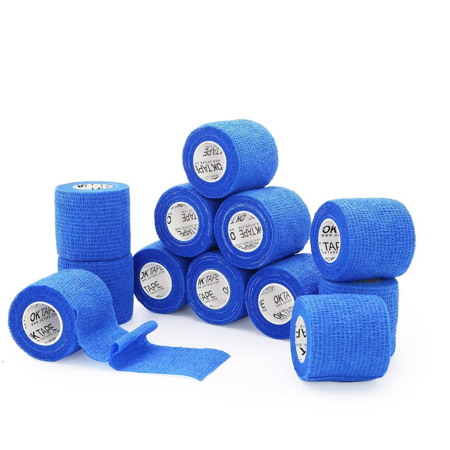 LuxusKollektion Kinesiologie-Tape Bandage selbstklebend elastisch Handgelenk Tier 12 5 cm x 450 cm Blau