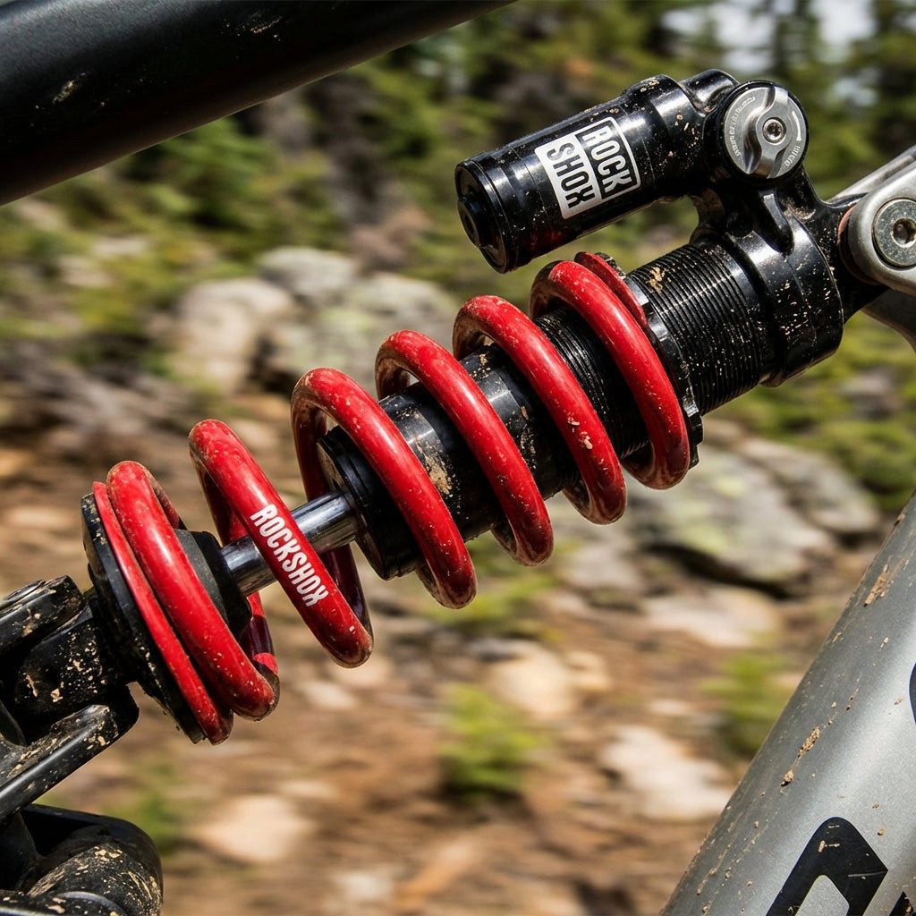 RockShox Dämpfer Rockshox Feder für metrische Dämpfer rot 650LB 134mm 47,5-55m