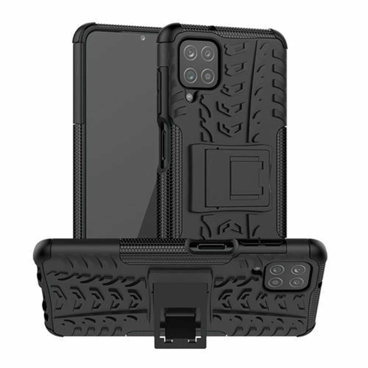 betterfon Handyhülle für Samsung Robuste Outdoor Schutzhülle Panzer Case, Stoßfeste Dual-Layer Hülle mit Kickstand kratzfest und formstabil