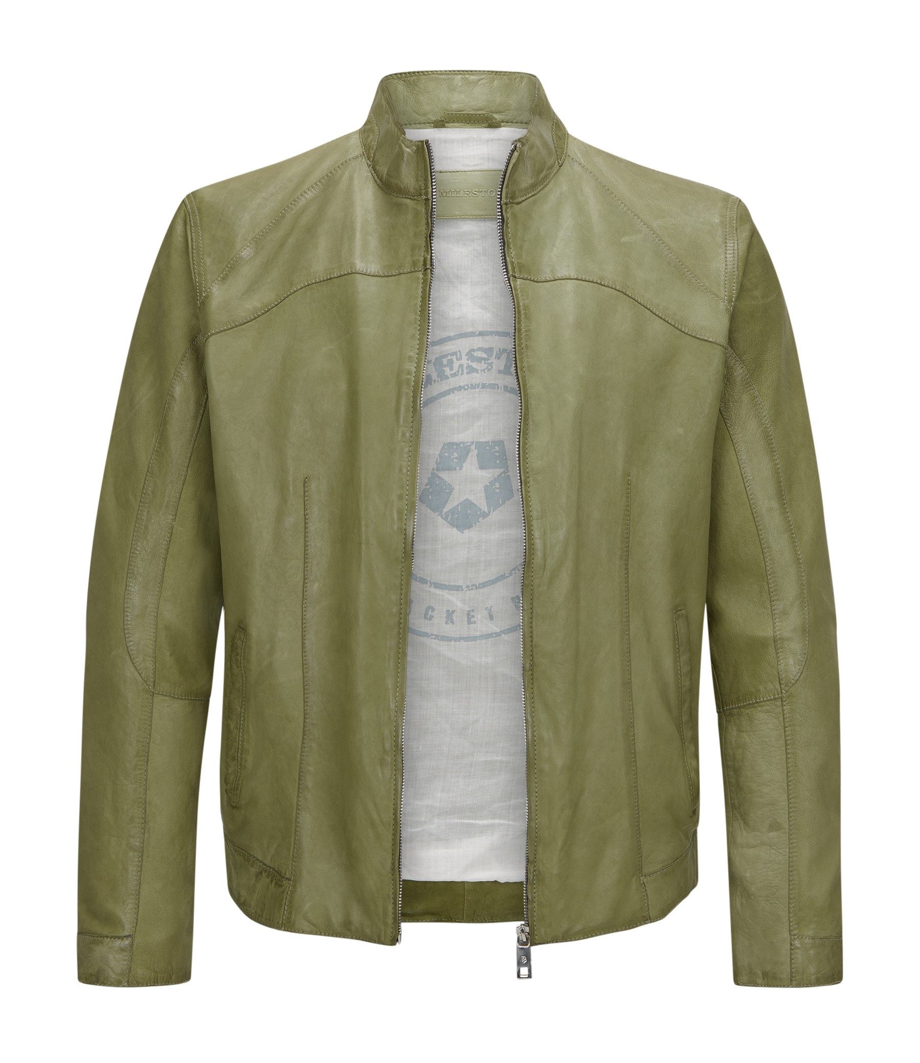 Milestone Lederjacke MSWinston Biker Blouson aus günstig online kaufen