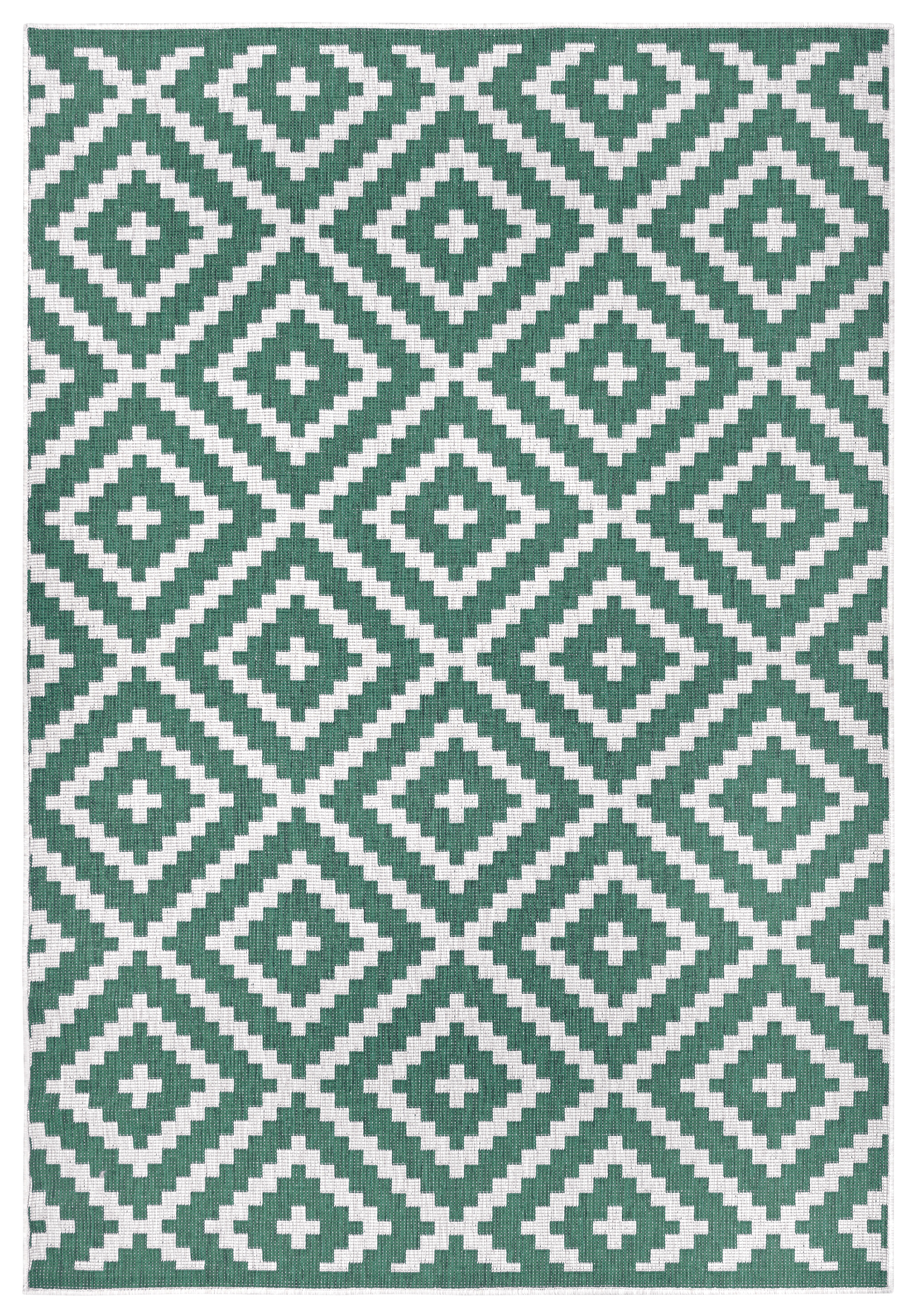 OTTO home Teppich Ronda Wendeteppich, rechteckig, Höhe: 5 mm, Sisal-Optik, Flachgewebe, In- und Outdoor, geometrisches Boho Design