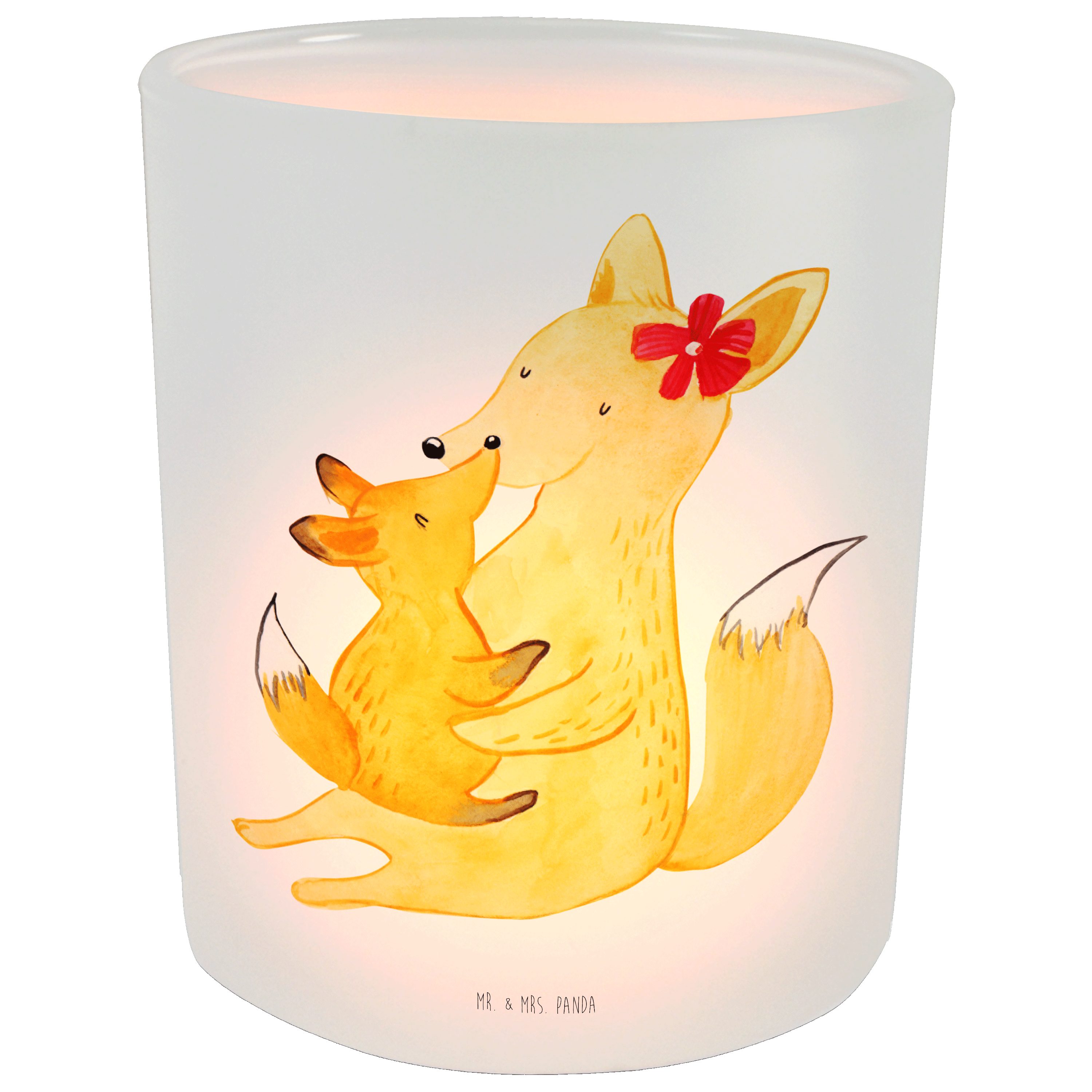 - St) & Kind Transparent Kerzenlicht, Ke Panda Mr. Mama & (1 Geschenk, Windlicht - Mrs. Fuchs Windlicht