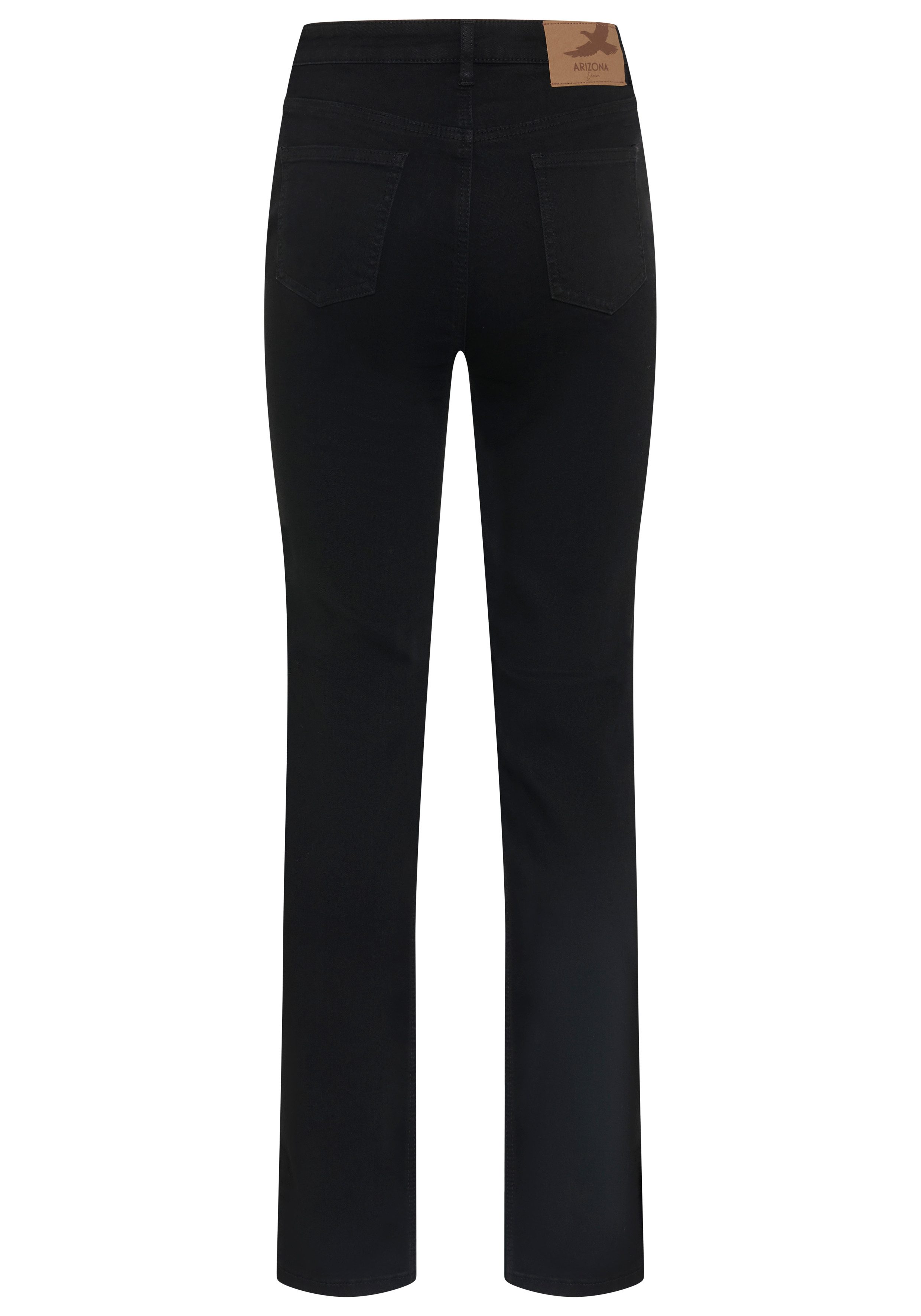 Arizona Gerade Jeans Ultra-Stretch Used-Look-Waschung