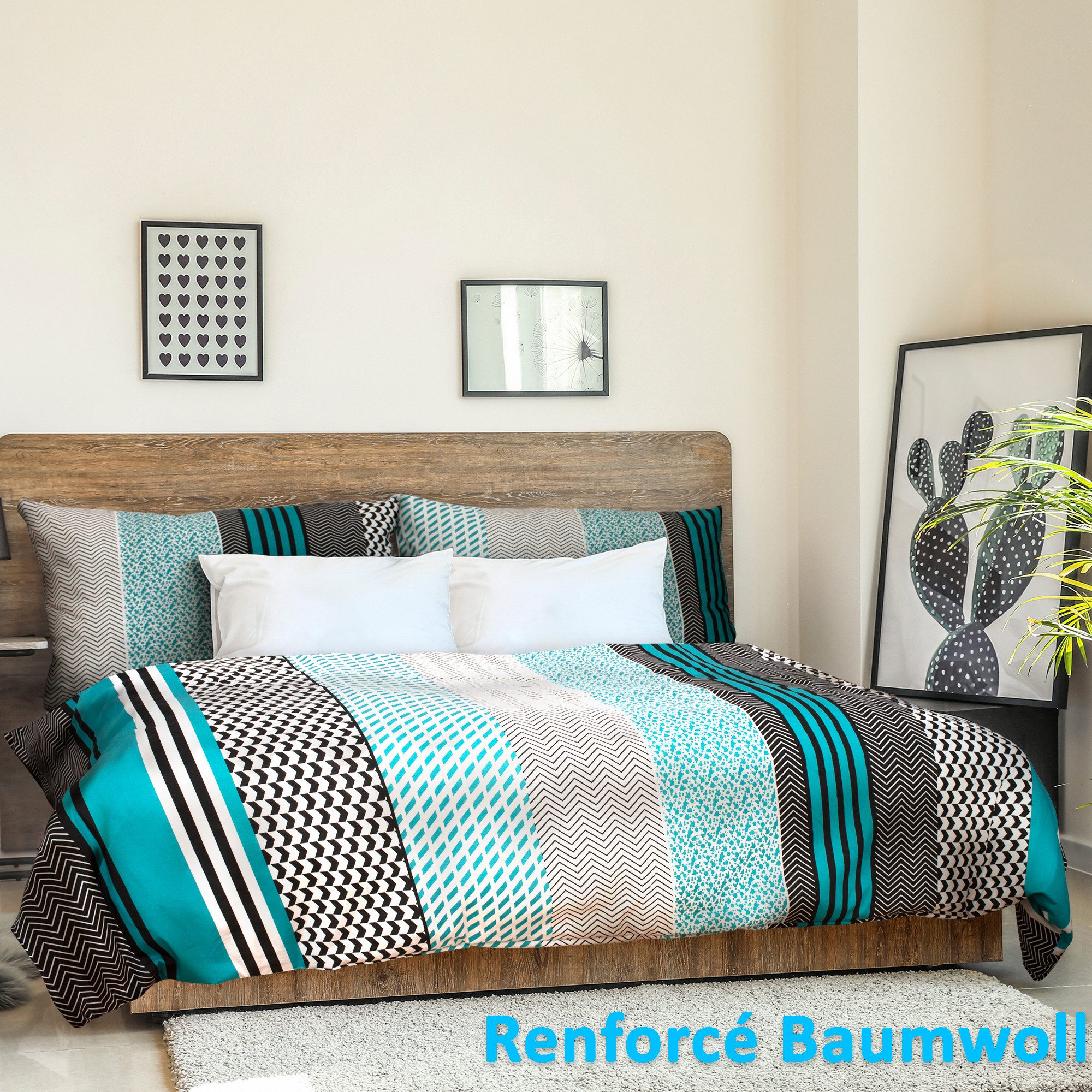 Sentidos Bettwäsche Set 135x200cm 4teilig %100 Baumwolle, Baumwolle, 4 teil günstig online kaufen