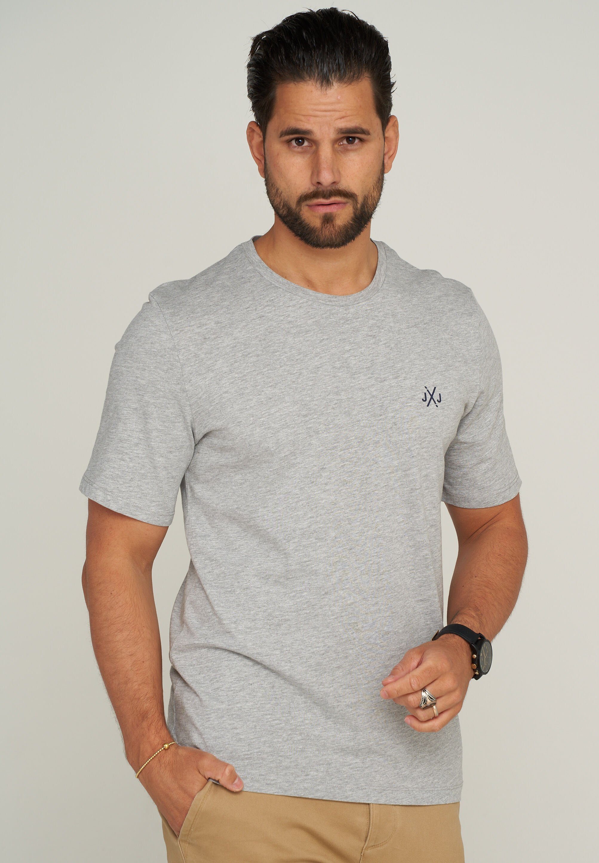 Jack & Jones T-Shirt JJELIF TEE SS CREW NECK Shirt mit kurzen Ärmel aus Bau günstig online kaufen