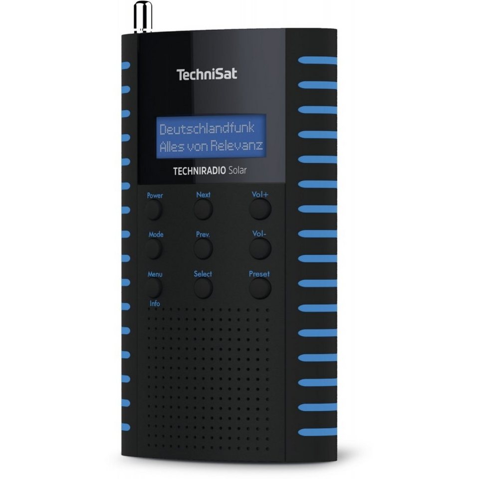 TechniSat TechniRadio Solar - Taschenradio - schwarz/blau Radio