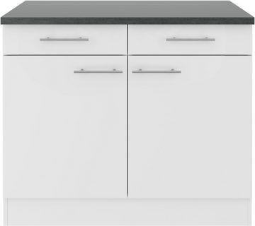 OPTIFIT Unterschrank Bella Breite 100 cm, mit 2 Türen und 2 Schubkästen