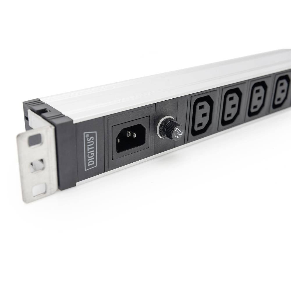 Digitus Netzwerkschrank 1U Aluminum PDU, rackmountable, 9 x C13 10A, 230VAC, 50/60Hz DN-95429