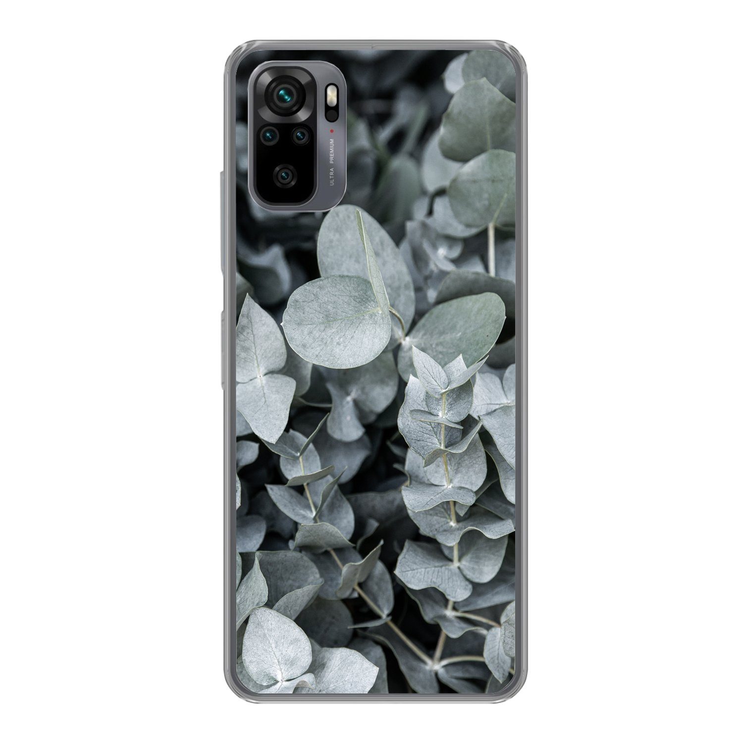 MuchoWow Handyhülle für Xiaomi Redmi Note 10S Natur - Pflanzen - Eukalyptus - Blätter, Phone Case, Silikon, Schutzhülle Dünn