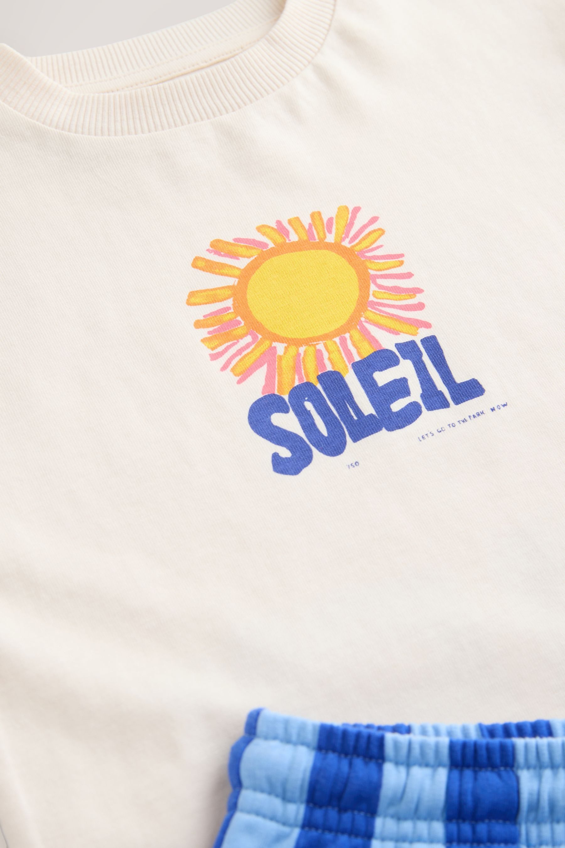 Next T-Shirt & Shorts Kurzarm-T-Shirt mit Rücken-Print und Shorts im Set (2-tlg)
