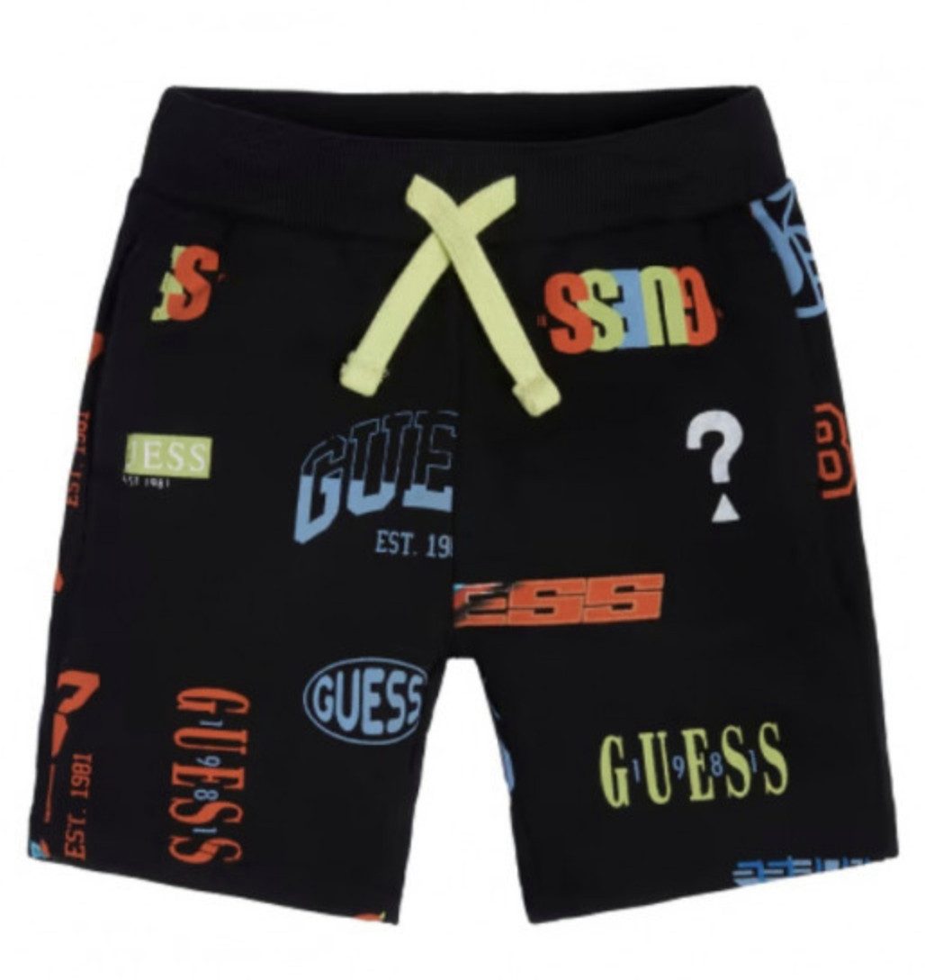 Sweatshorts Jungen Shorts aus Baumwolle mit Allover-Print und Tunnelzug