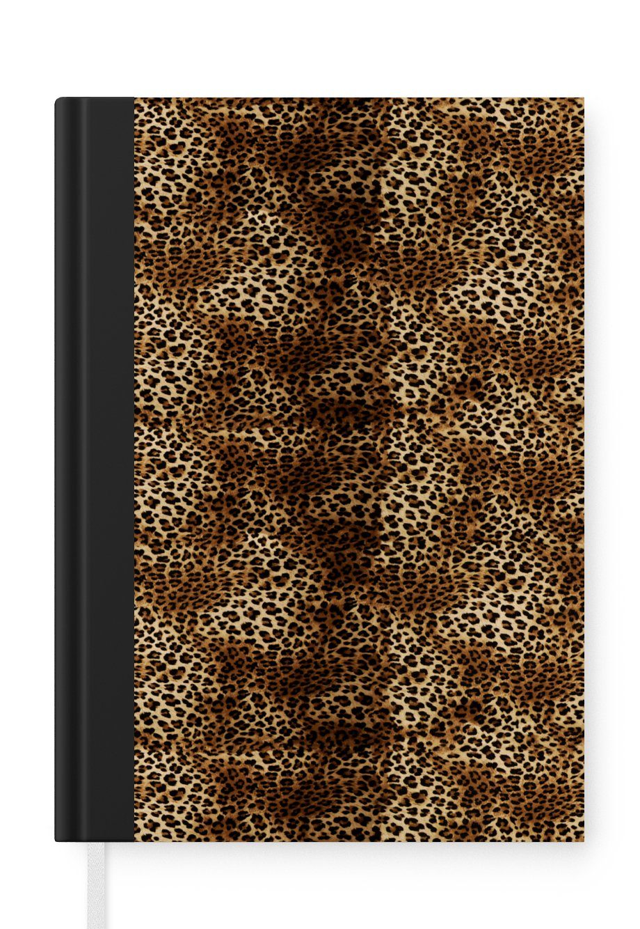 MuchoWow Notizbuch Leopard - Muster - Tiere, Journal, Merkzettel, Tagebuch, Notizheft, A5, 98 Seiten, Haushaltsbuch