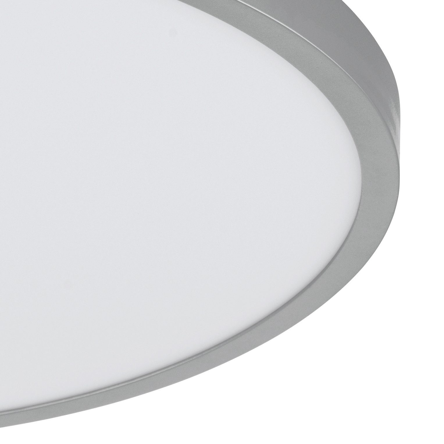 EGLO Aufbauleuchte FUEVA 1, LED fest integriert, Warmweiß, schlankes Design, nur 3 cm hoch, Durchm. 50 cm