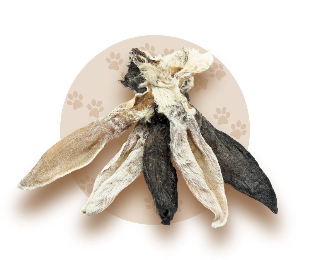 Warnick´s Tierfutterservice WTS Kaninchenohren mit Fell für Hunde - natürlicher Kausnack