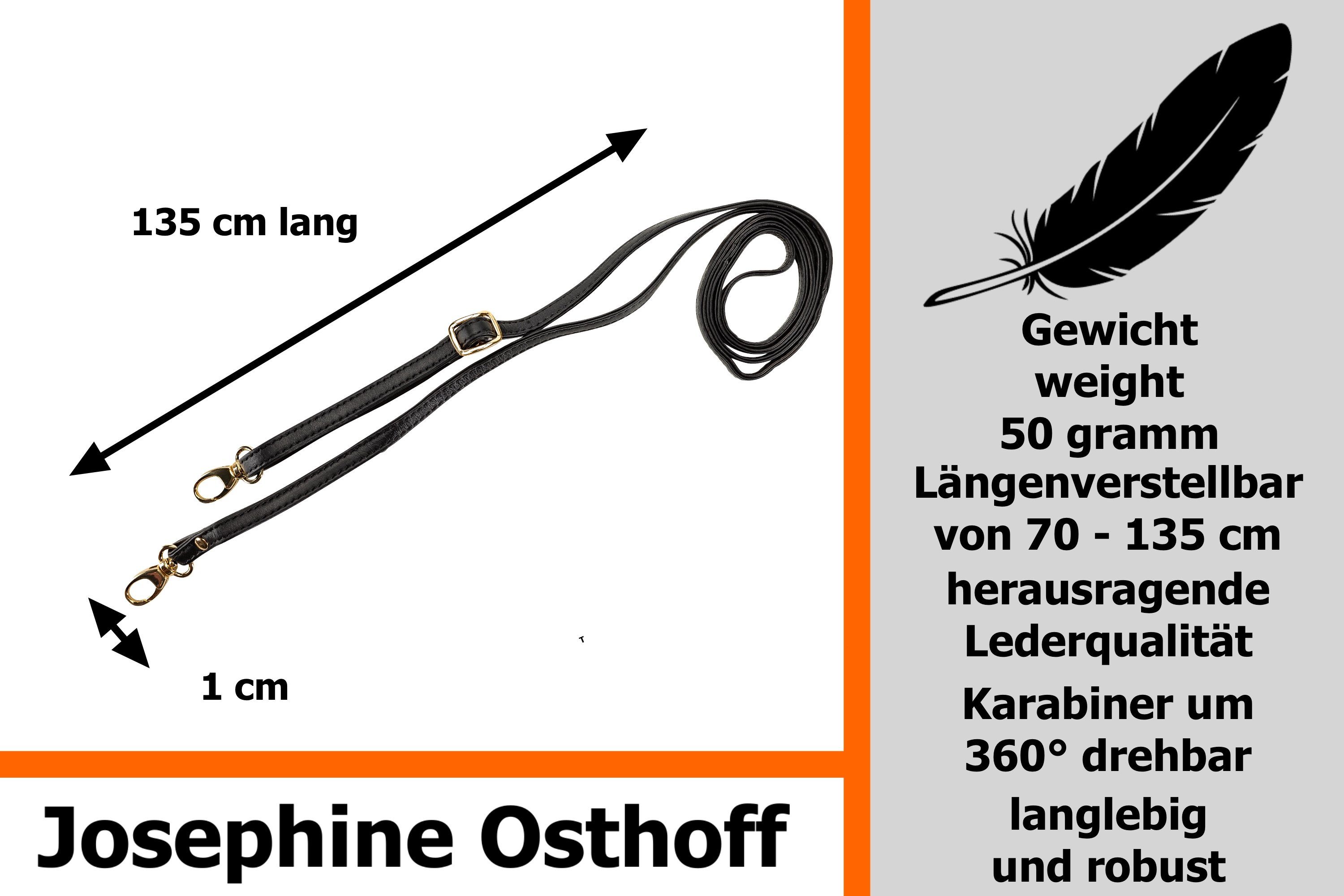 schwarz/gold Osthoff 1 Schulterriemen cm Schulterriemen Josephine
