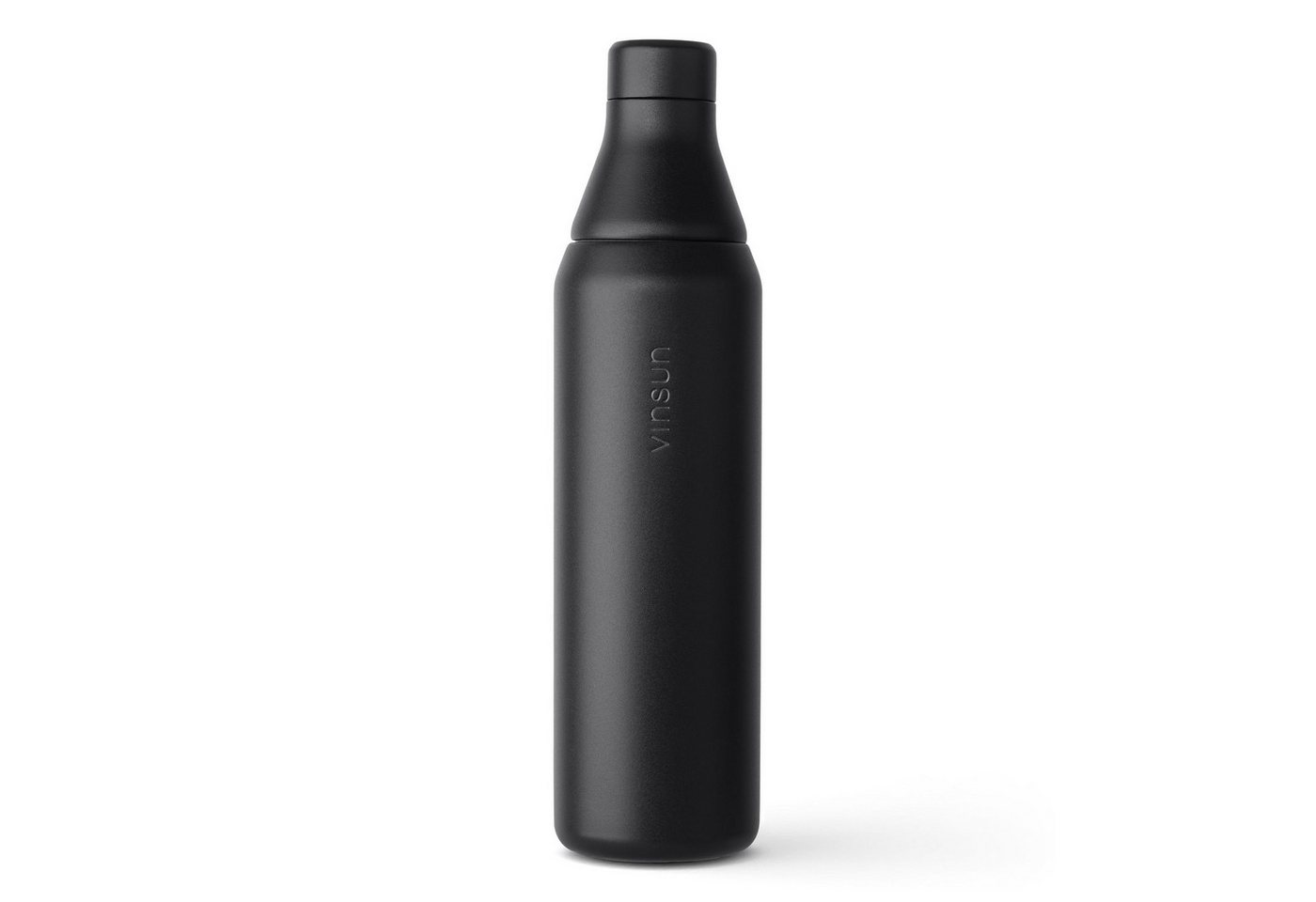 Vinsun Isolierflasche Edelstahl Trinkflasche 750ml doppelwandig isoliert Sprudel geeignet, BPA frei, auslaufsicher, kleine Trinköffnung und große Füllöffnung