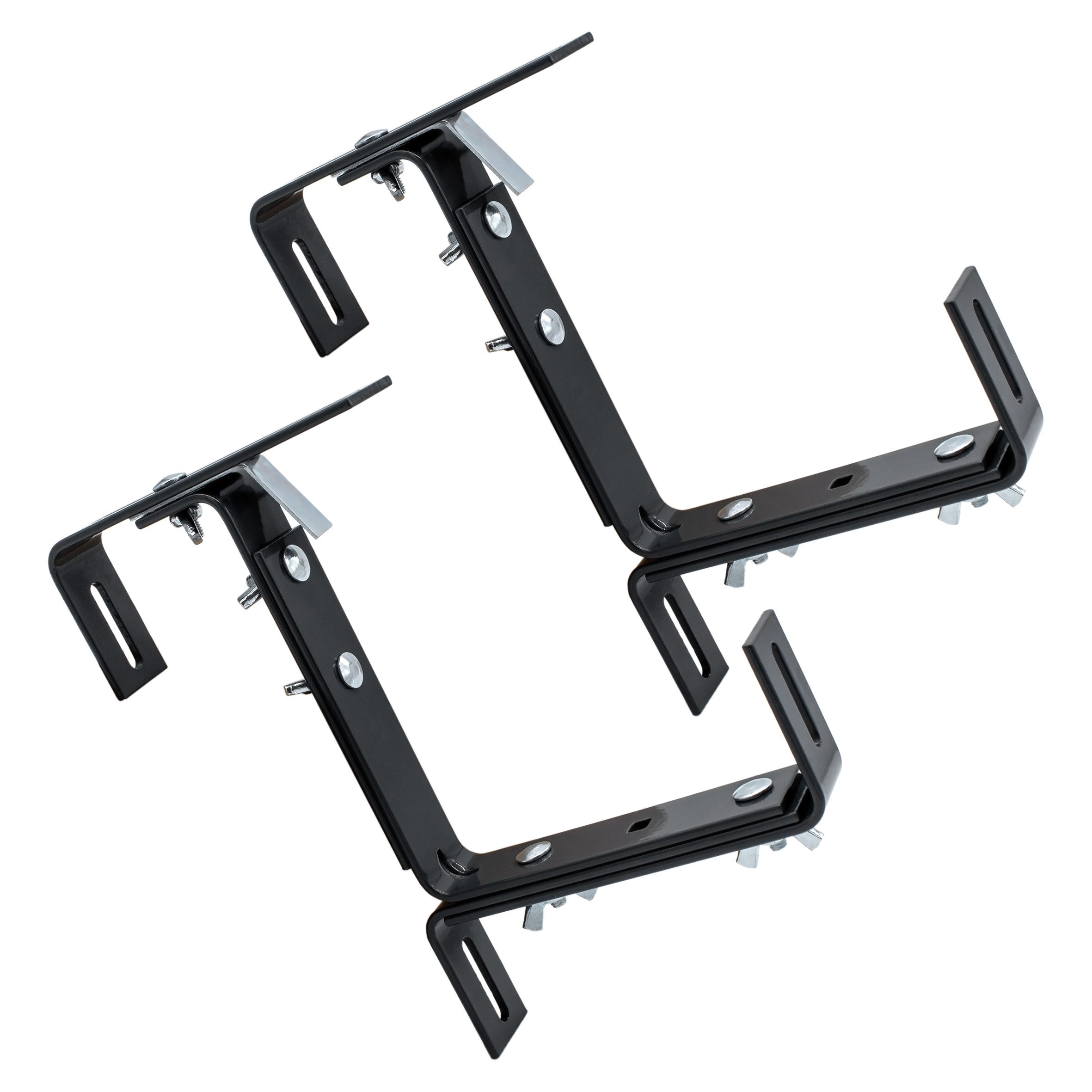 Spetebo Blumenkastenhalter grau verstellbar Metall Halterung günstig online kaufen