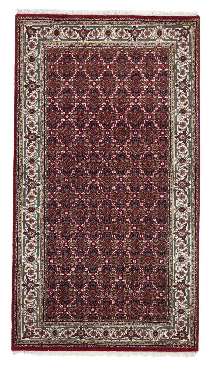Orientteppich Indo Täbriz 91x164 12 mm rechteckig, Nain Läufer, Handgeknüpfter Trading, Höhe: Orientteppich