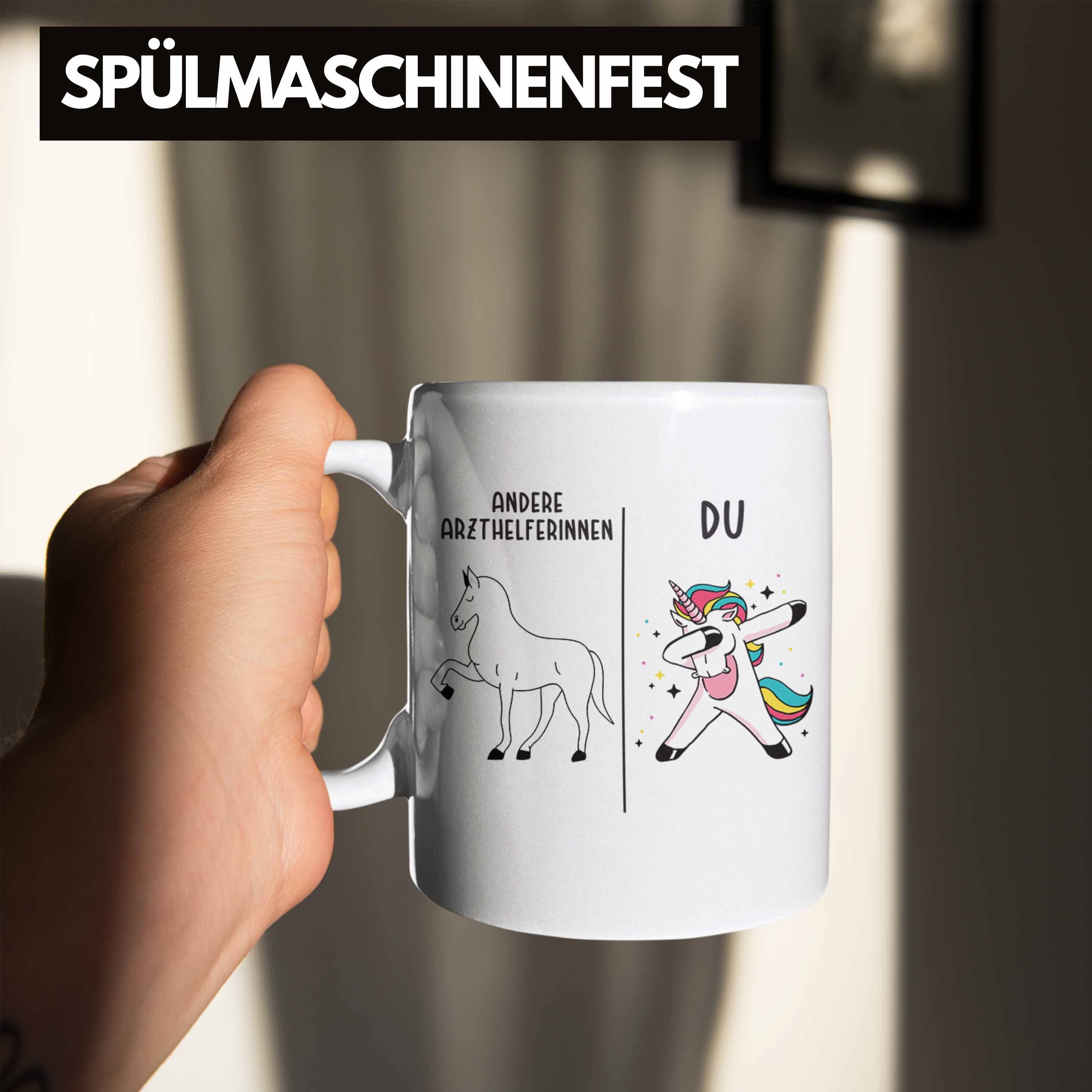 Dankeschön Geschenk Arzthelferin Trendation mit - Tasse Geschenkidee Tasse Trendation Danke Spruch für Weiss Arzthelferinnnen