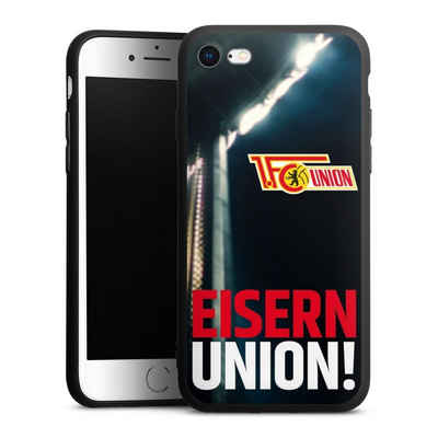 DeinDesign Handyhülle Fanartikel 1. FC Union Berlin Fußball Eisern Union Typo, Apple iPhone 8 Silikon Hülle Premium Case Handy Schutzhülle