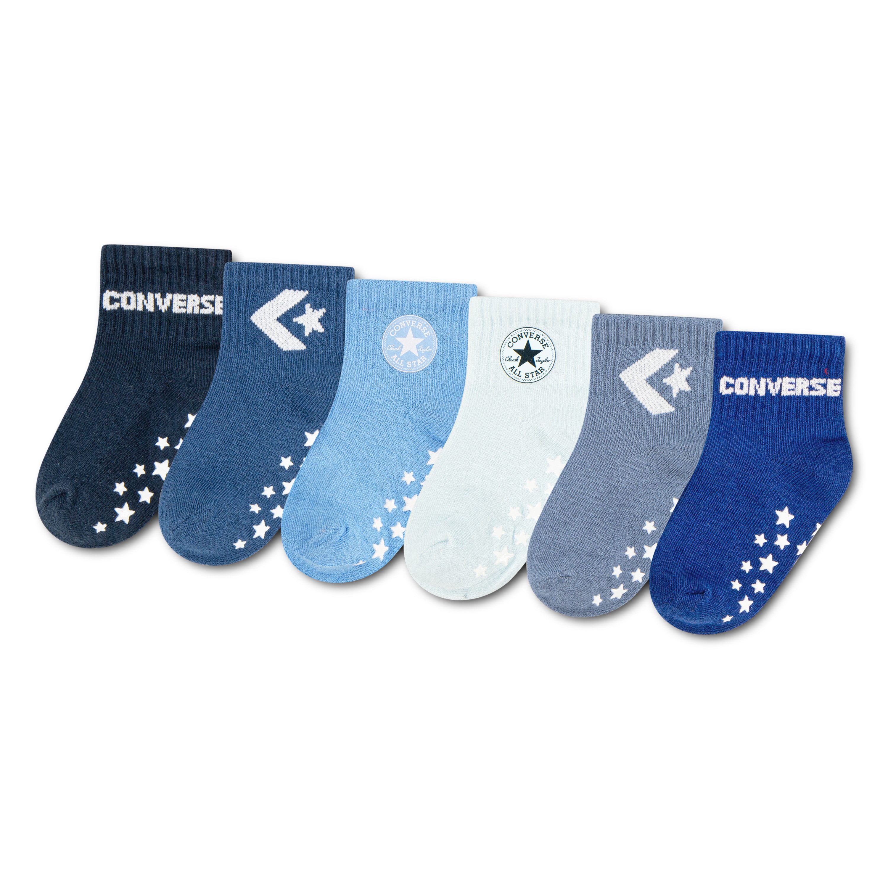 Converse Socken CHN CORE 6PK GRIP INF TOD SCKS im 6er-Pack, aus Baumwolle, Polyester und Elasthan